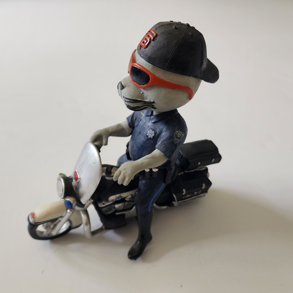 San Francisco Giants Lou Seal Police motorcycle SGA bobblehead loose no box